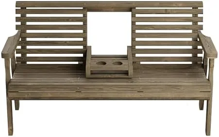 amish casual heavy duty rollback console bench dark walnut
